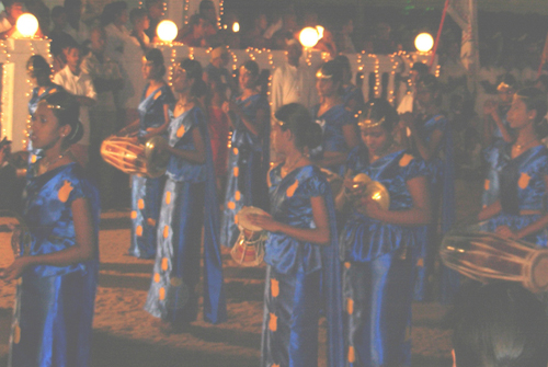 Dancers at  Katharagama Perahera